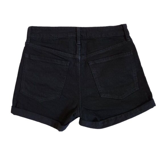 Old Navy black jack High Rise OG Straight 3 in secret smooth pockets shorts sz 6 - Picture 2 of 11